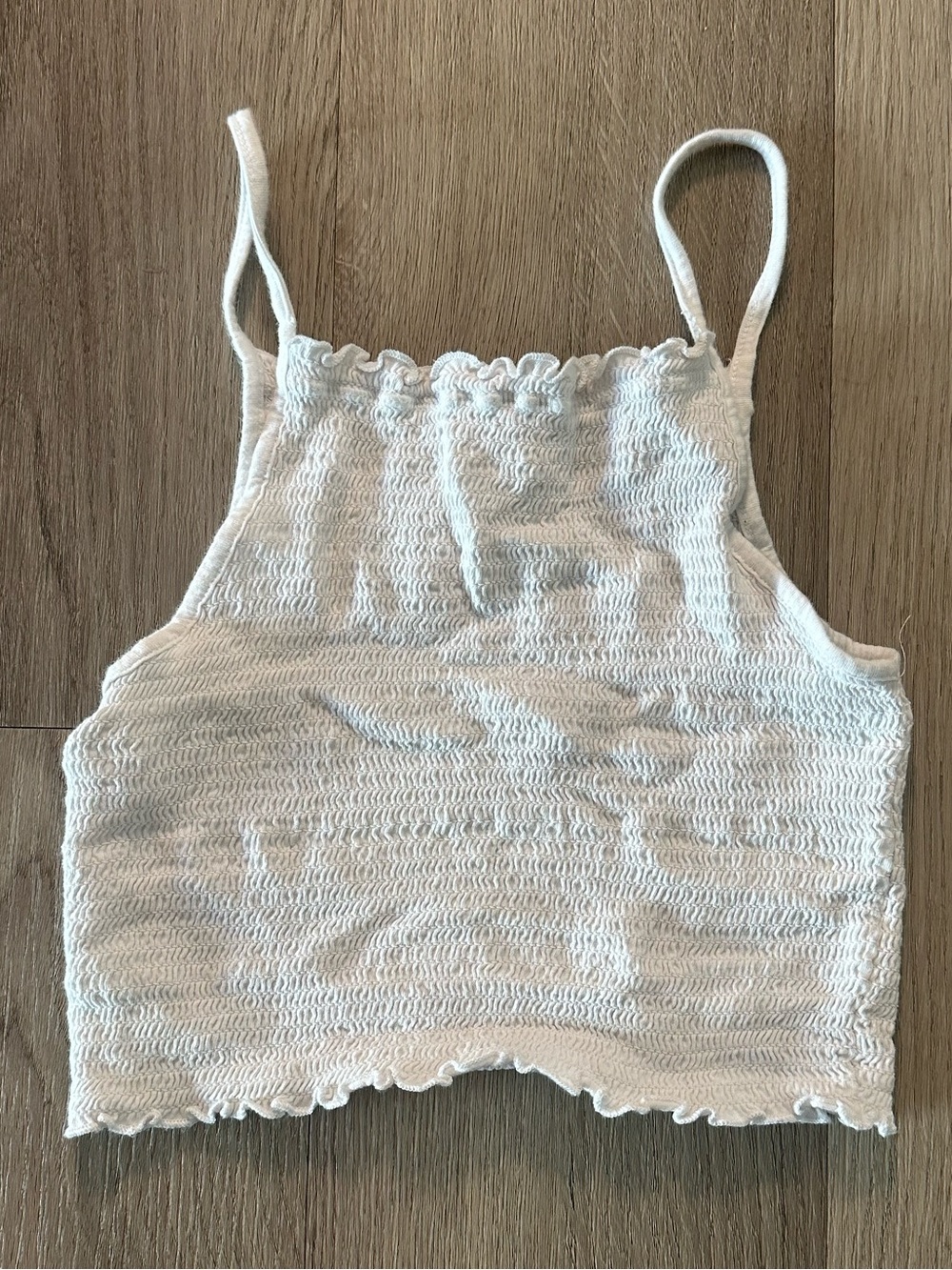 white halter tank top